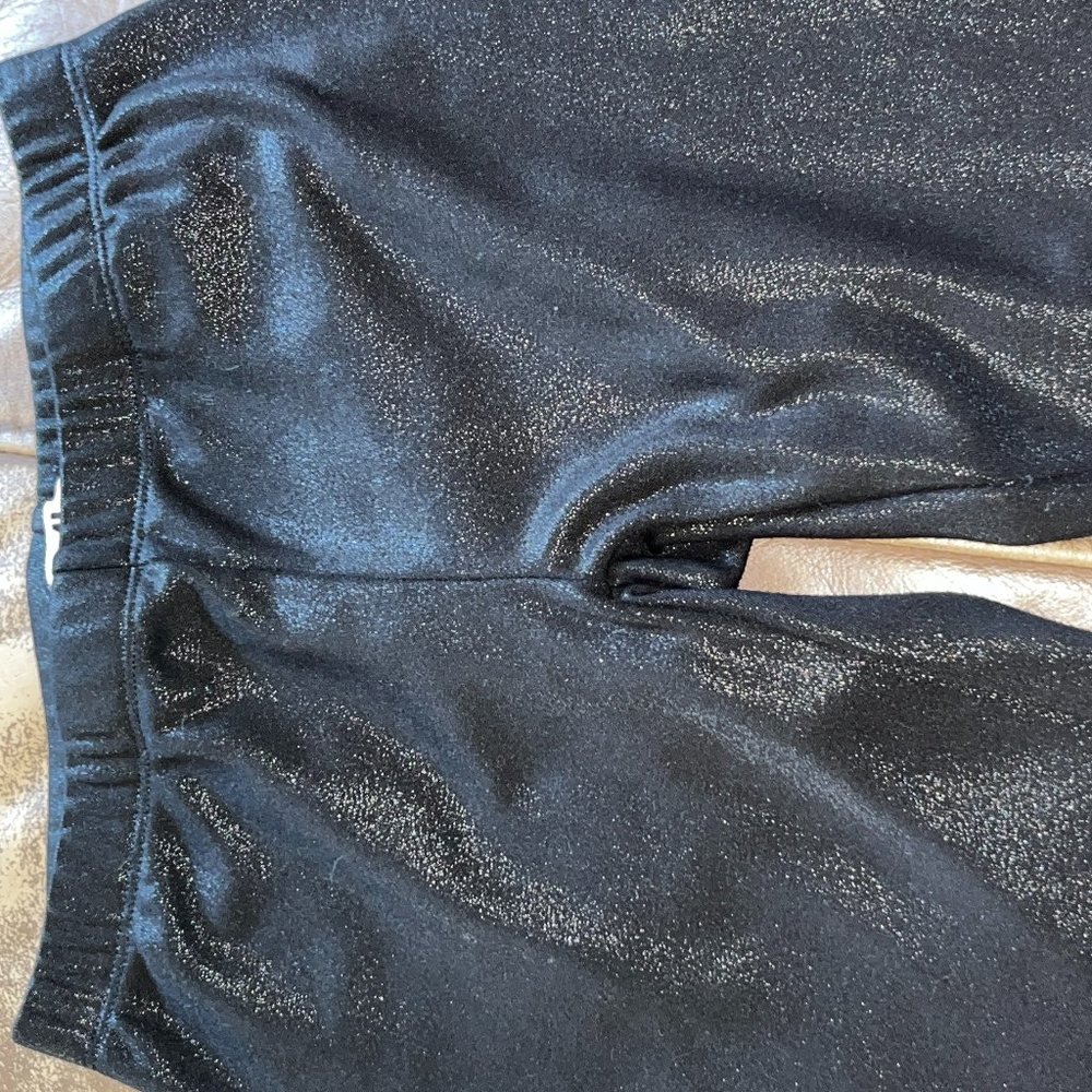 Mia New York Glitter "Disco" Leggings Gunmetal Grey